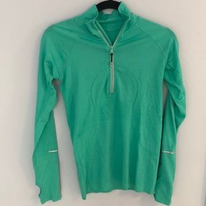Lululemon long sleeve half zip shirt, size 6